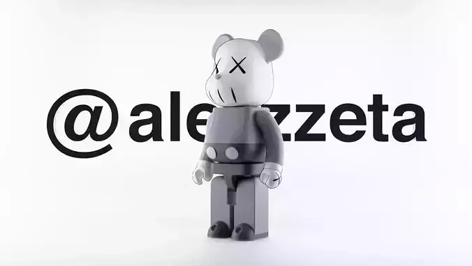 Kaws Companion BearBrick Textured