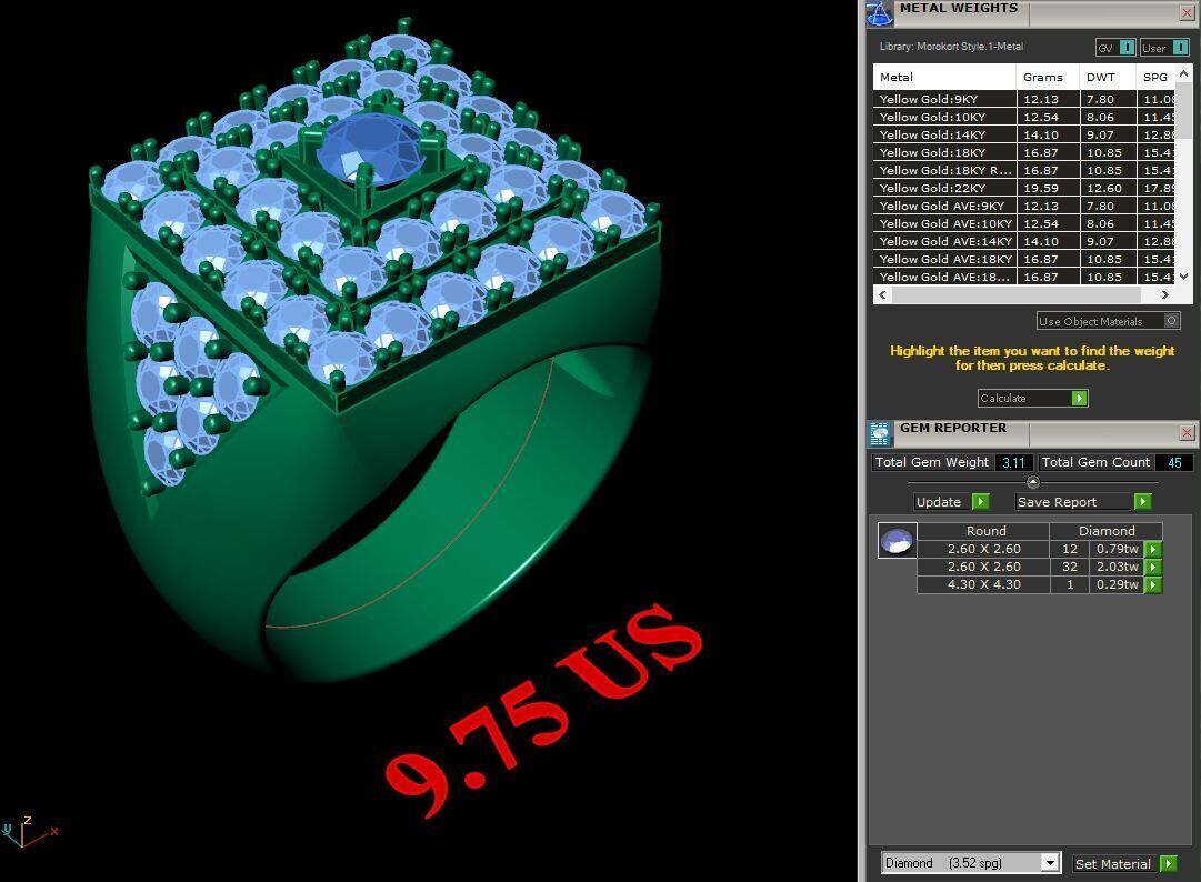 Elite Men Rings Collection 5MR097 3D print model_1