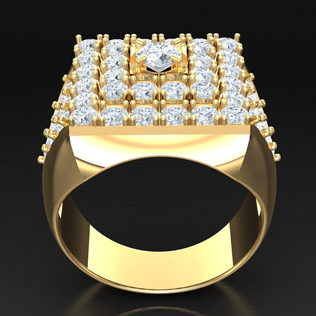 Elite Men Rings Collection 5MR097 3D print model_4