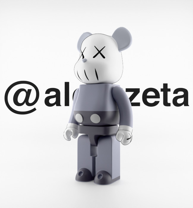 Kaws Companion BearBrick for Print 3D print model_5