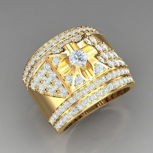 Elite Men Rings Collection 5MR094 3D print model