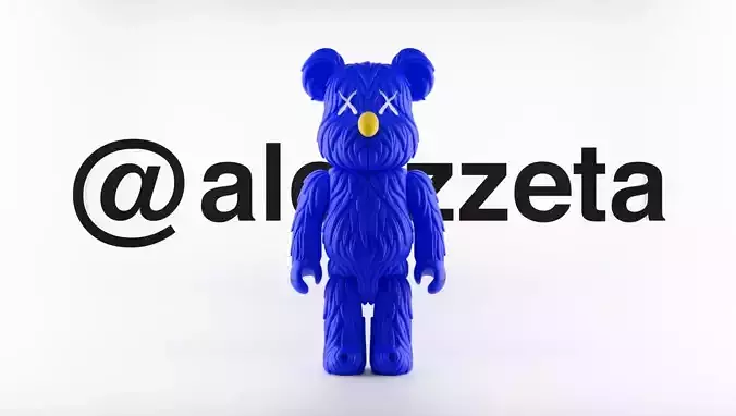 Kaws BFF BearBrick Textured