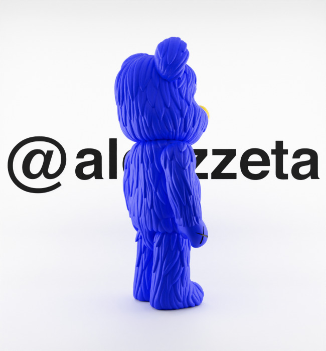 Kaws Companion and BFF BearBrick Textured Low-poly 3D model_31