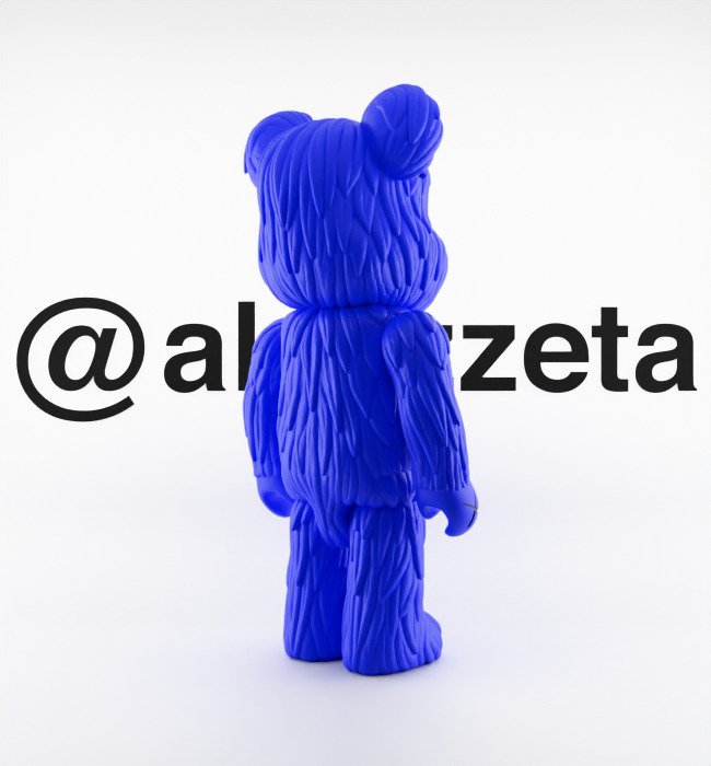 Kaws Companion and BFF BearBrick Textured Low-poly 3D model_30