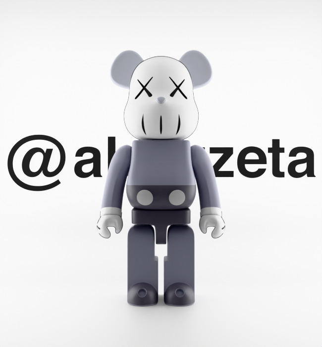 Kaws Companion and BFF BearBrick for Print 3D print model_1