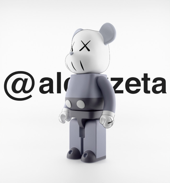 Kaws Companion and BFF BearBrick for Print 3D print model_3