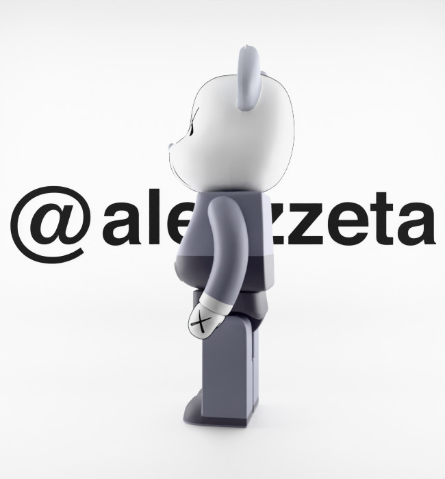 Kaws Companion and BFF BearBrick for Print 3D print model_6