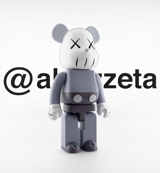 Kaws Companion and BFF BearBrick for Print 3D print model_18