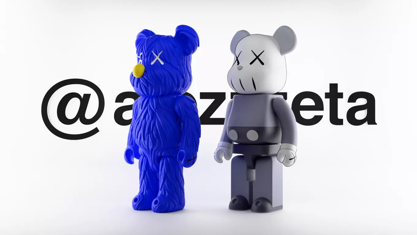Kaws Companion and BFF BearBrick for Print 3D print model_0