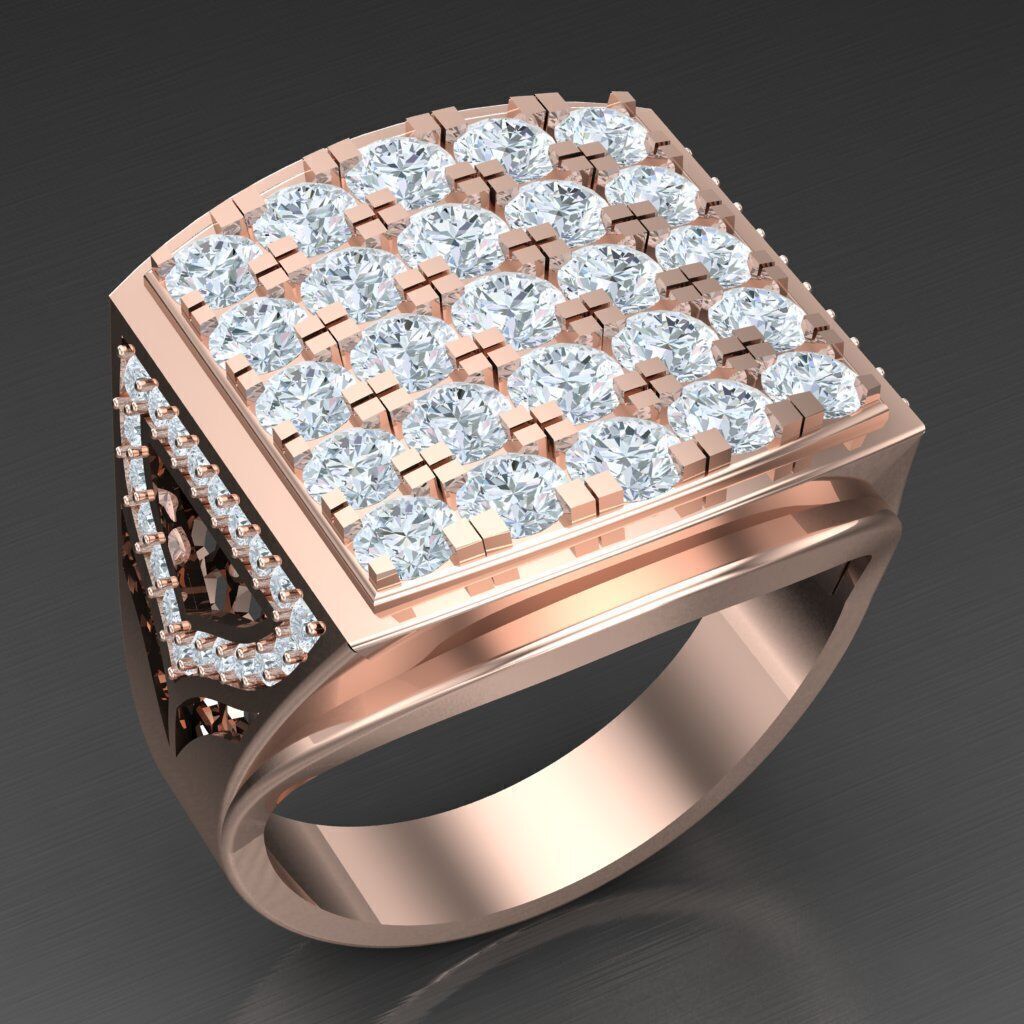 Elite Men Rings Collection 5MR079 3D print model_7