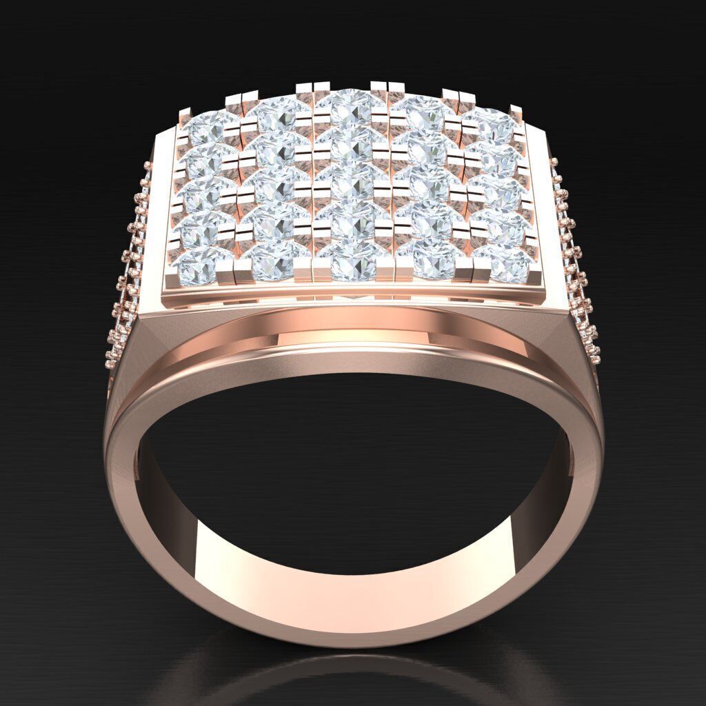 Elite Men Rings Collection 5MR079 3D print model_3