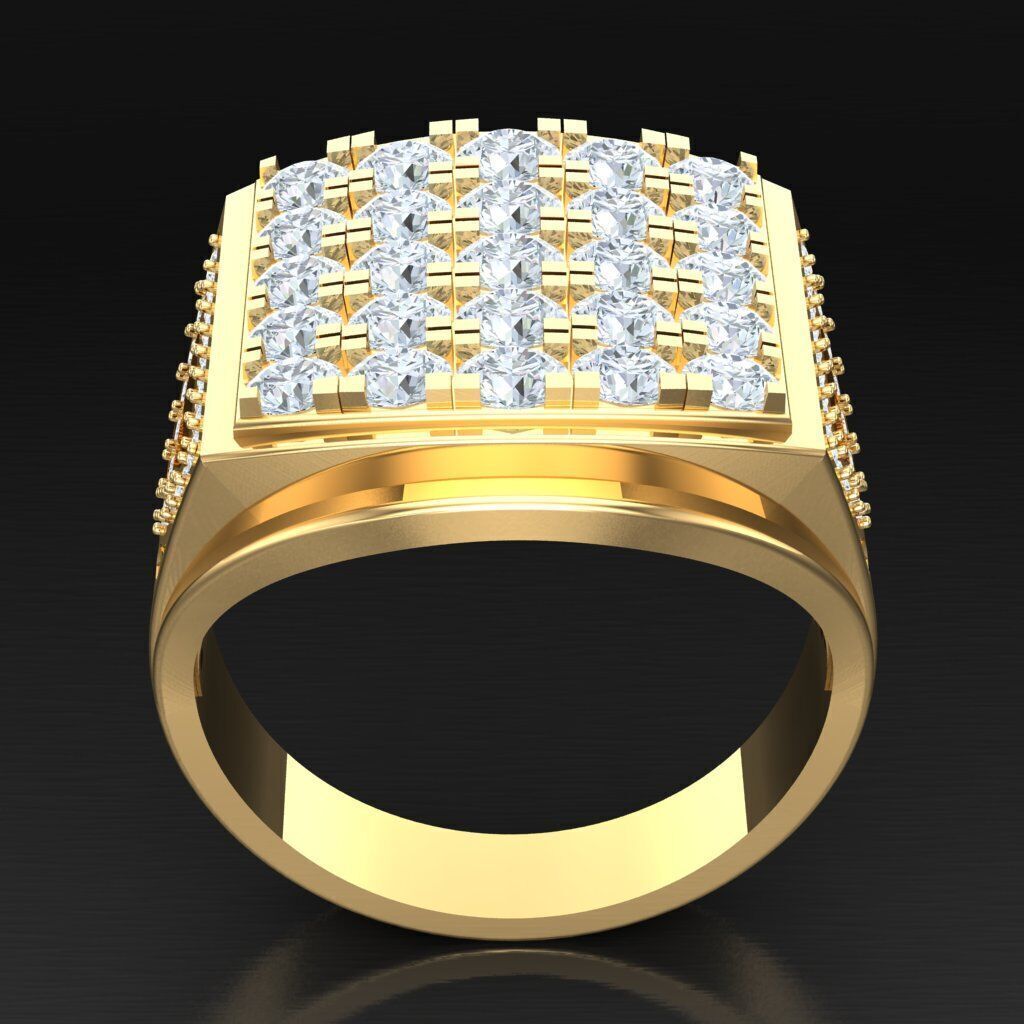 Elite Men Rings Collection 5MR079 3D print model_4