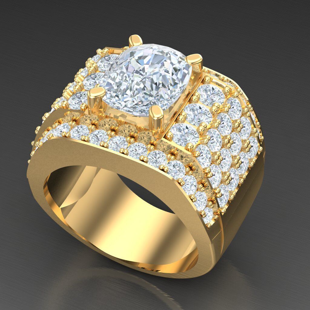 Elite Men Rings Collection 5MR076 3D print model_8