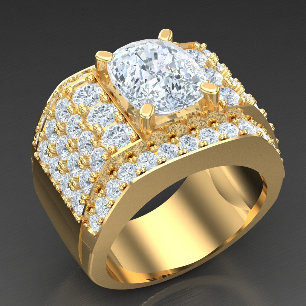 Elite Men Rings Collection 5MR076 3D print model_2