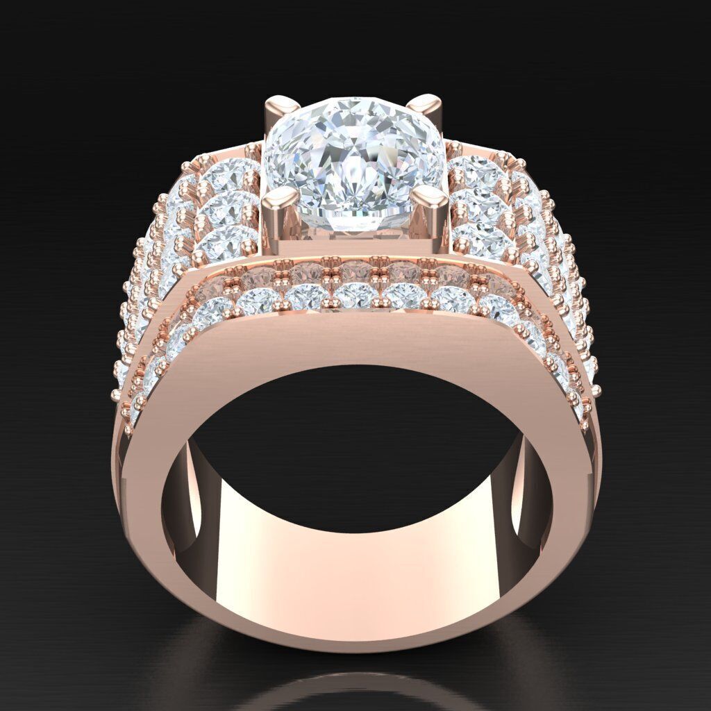 Elite Men Rings Collection 5MR076 3D print model_3