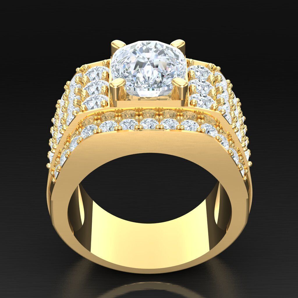 Elite Men Rings Collection 5MR076 3D print model_4