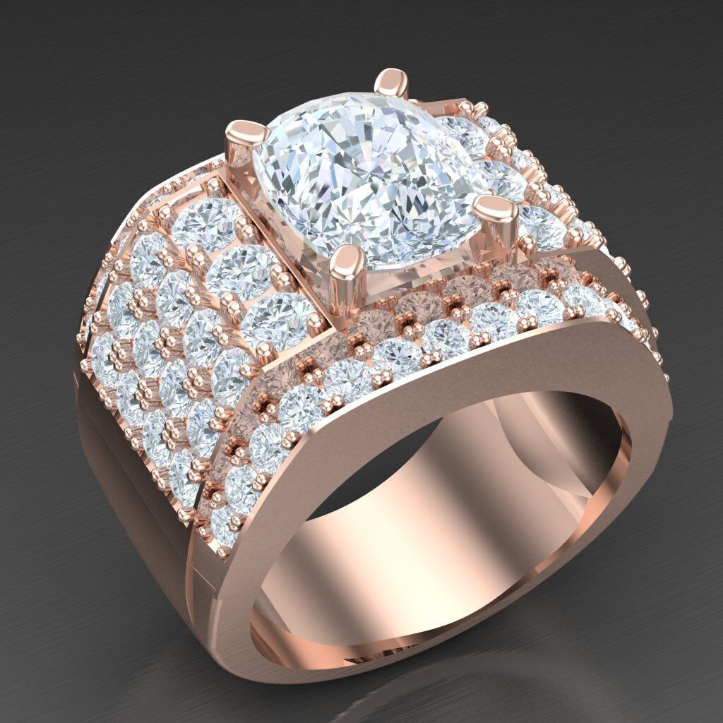 Elite Men Rings Collection 5MR076 3D print model_7