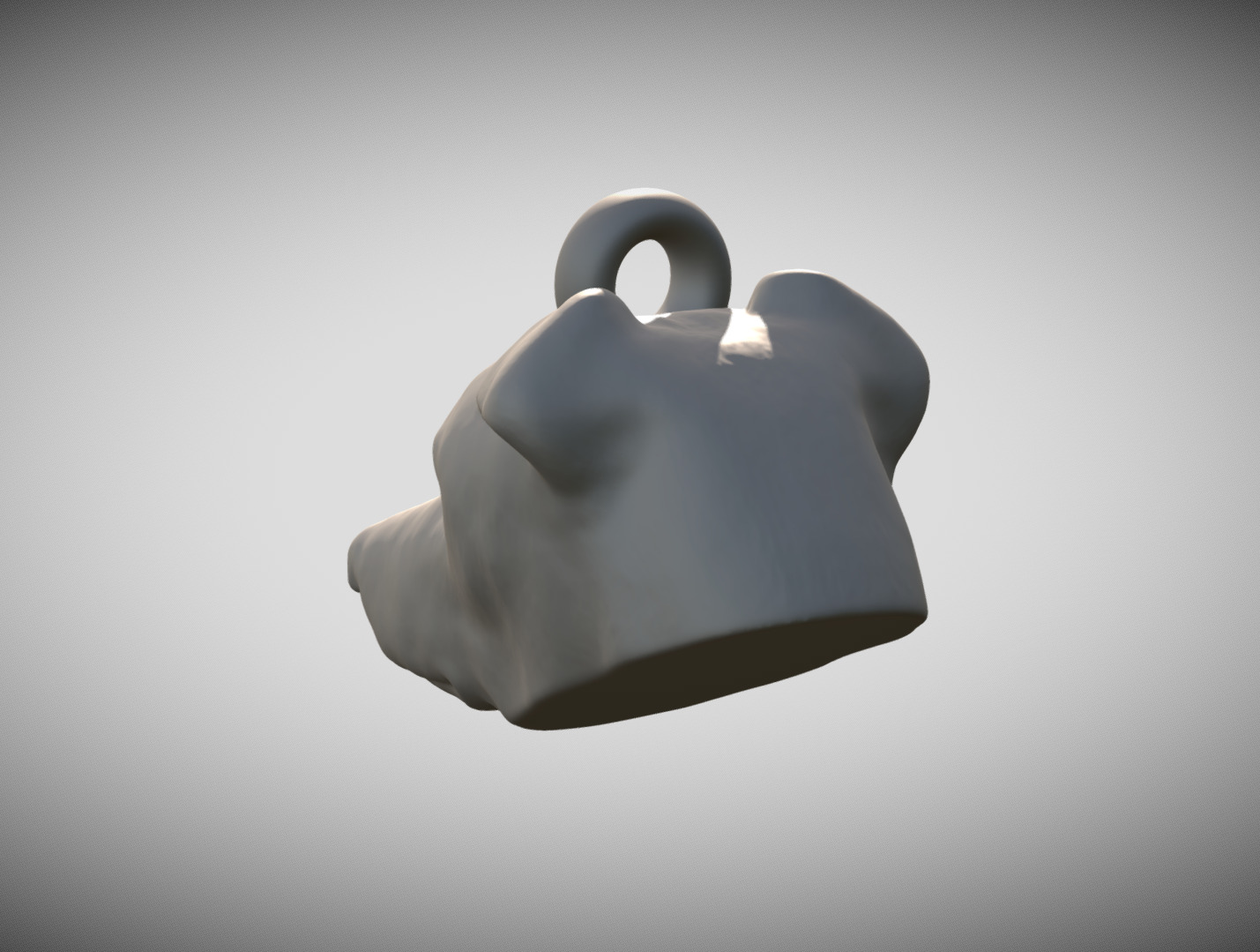 Jack Russell dog head key ring for 3D printing 3D print model_4