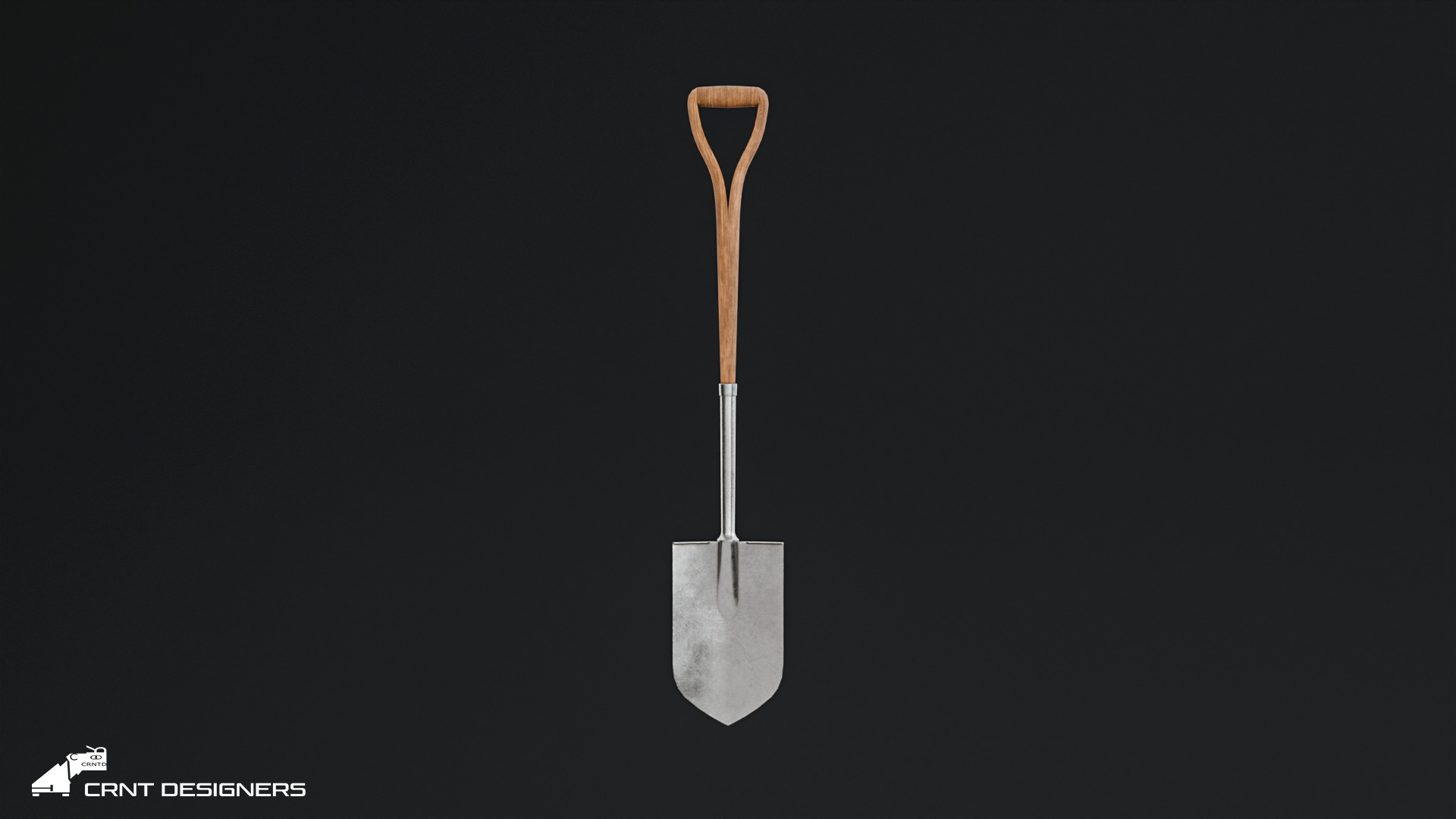 Farming Tools Pack - Fork Shovel Rake Pickaxe Hoe Low-poly 3D model_9
