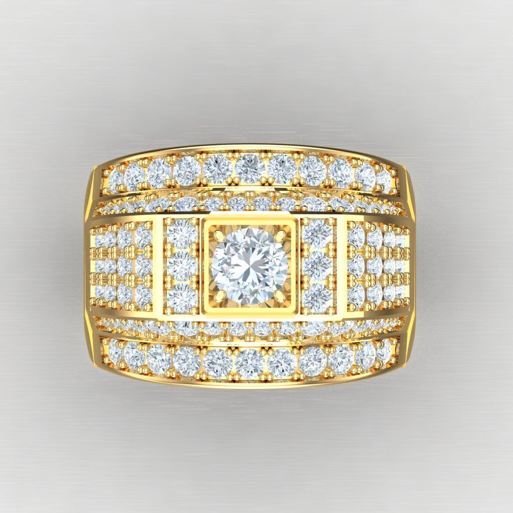 Elite Men Rings Collection 5MR069 3D print model_10