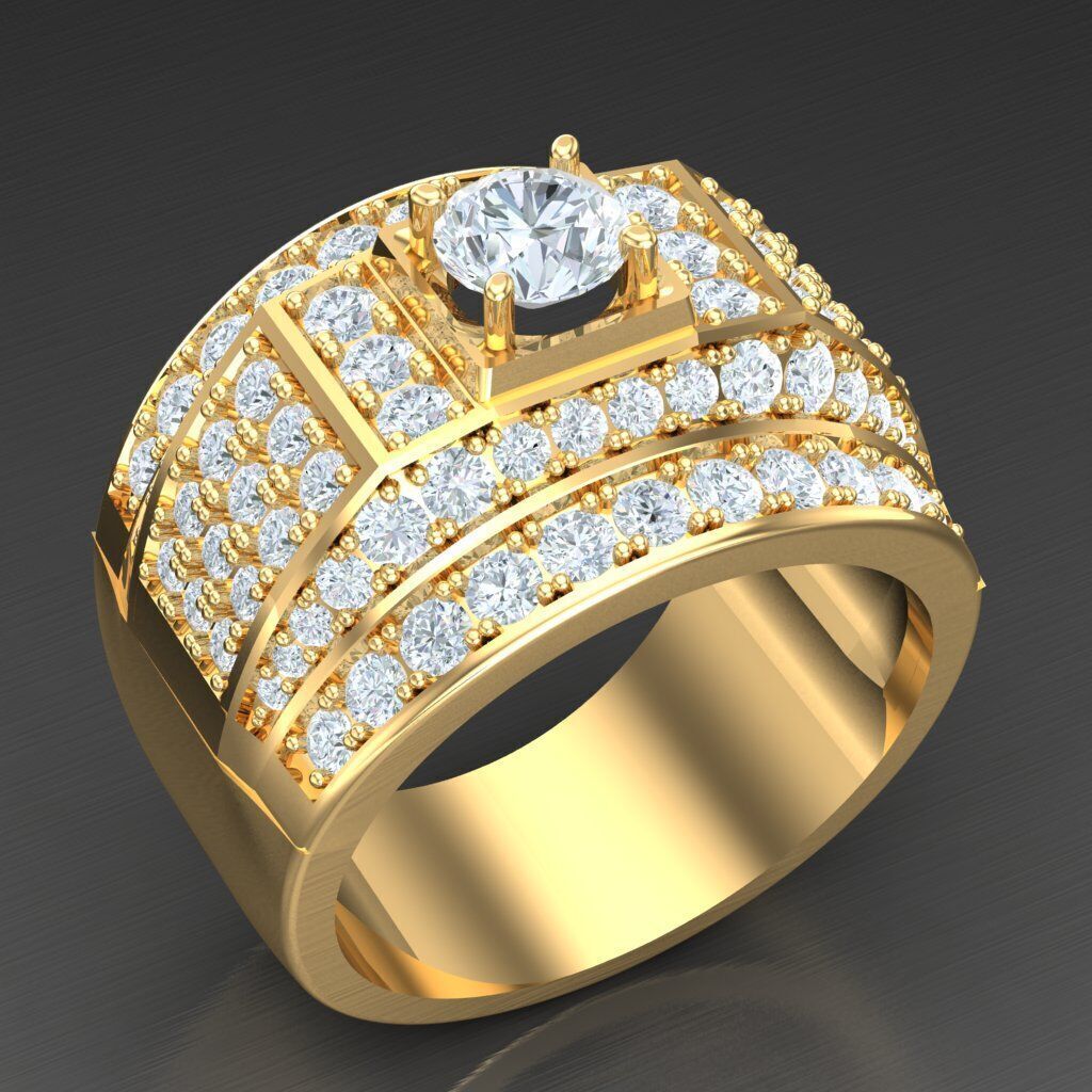 Elite Men Rings Collection 5MR069 3D print model_2