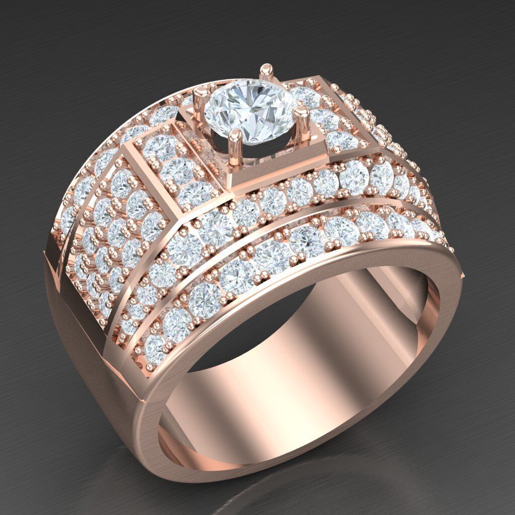 Elite Men Rings Collection 5MR069 3D print model_7