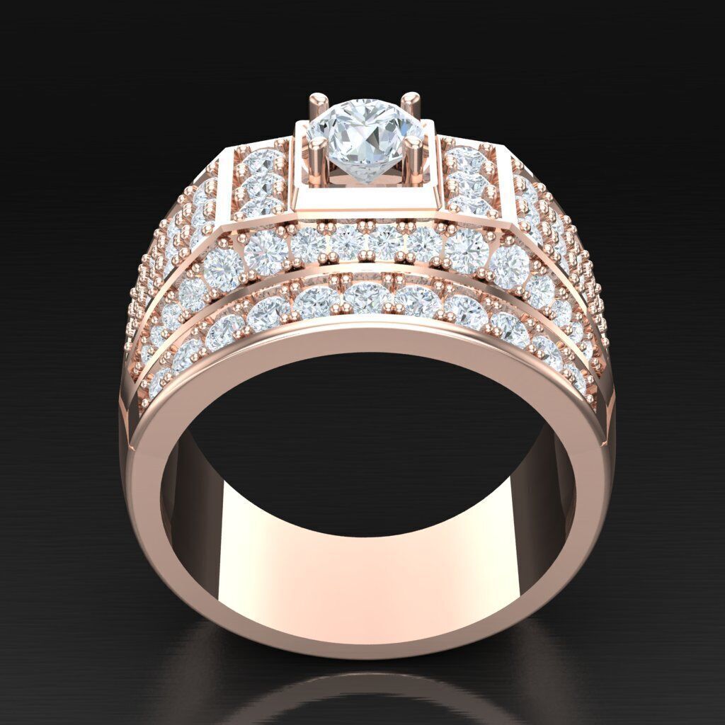 Elite Men Rings Collection 5MR069 3D print model_3