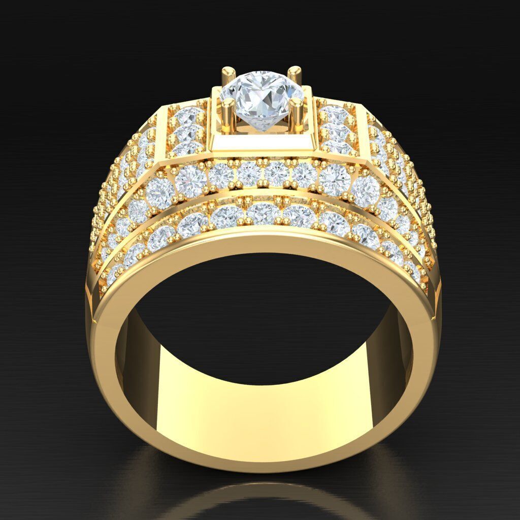 Elite Men Rings Collection 5MR069 3D print model_4