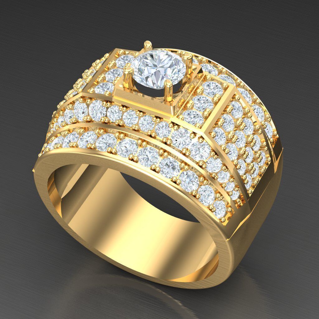 Elite Men Rings Collection 5MR069 3D print model_8