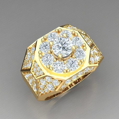 Elite Men Rings Collection 5MR062 3D print model