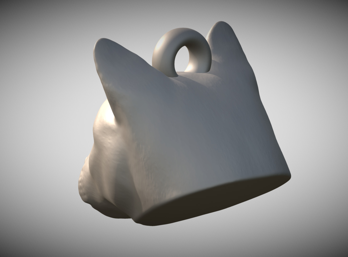 Cougar Mountain Lion head key ring for 3D printing 3D print model_3