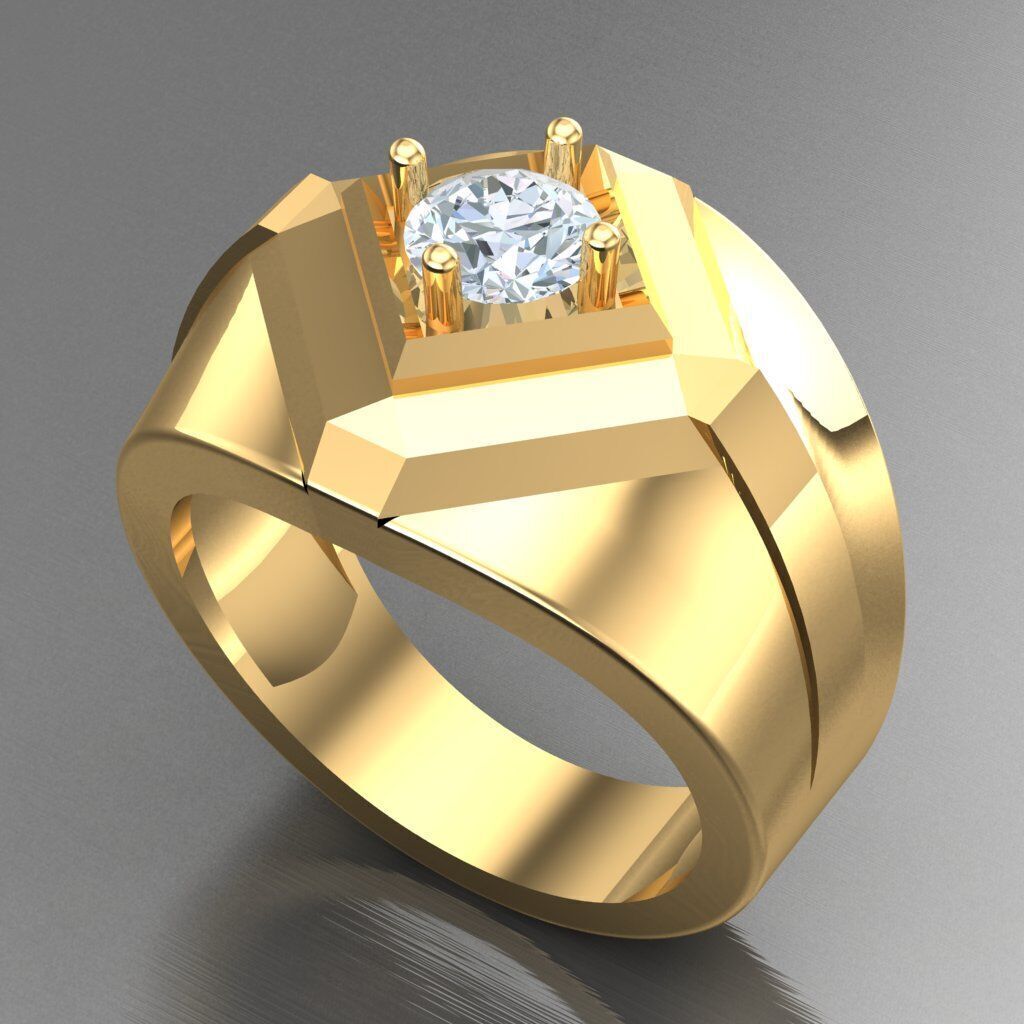 Elite Men Rings Collection 5MR050 3D print model_8
