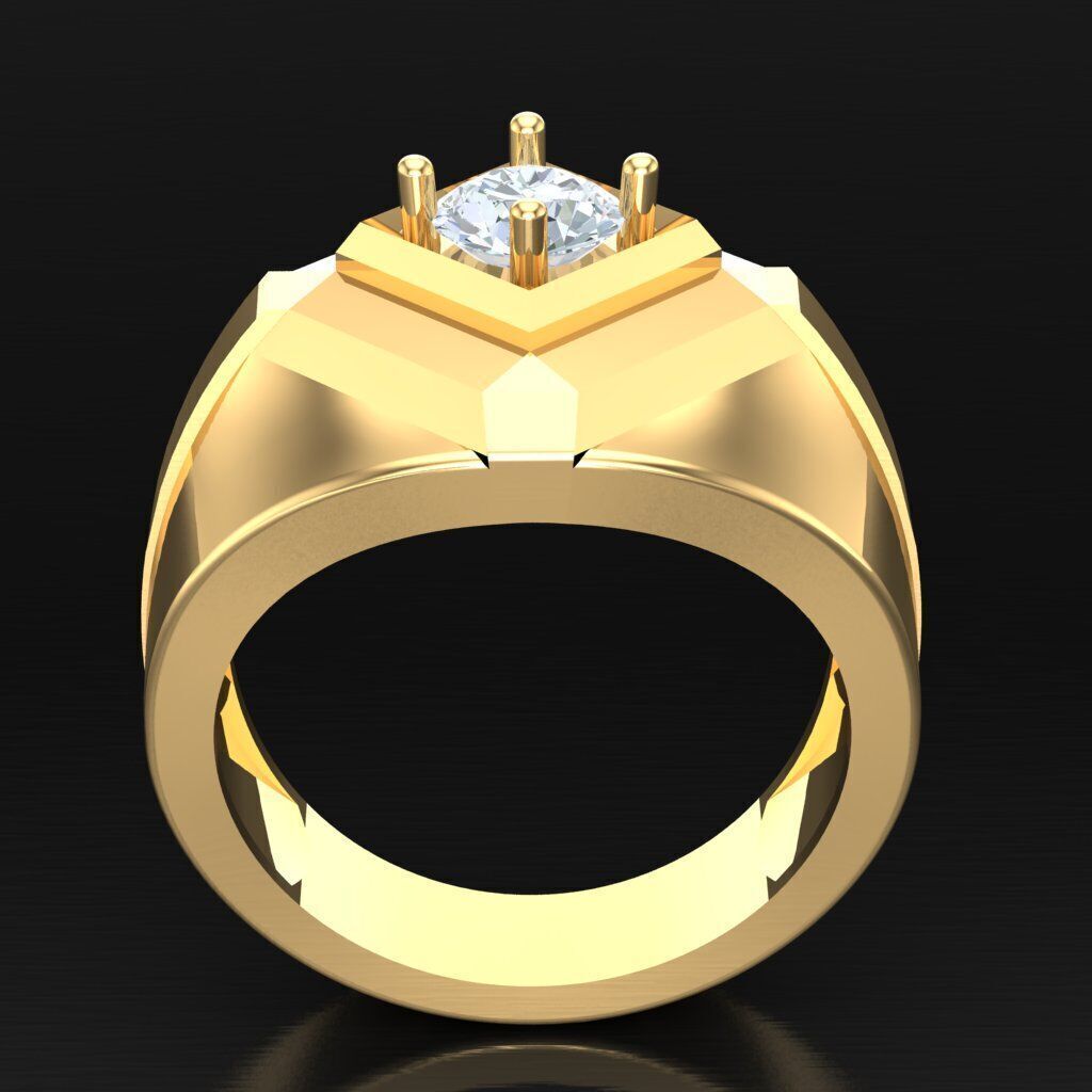 Elite Men Rings Collection 5MR050 3D print model_4