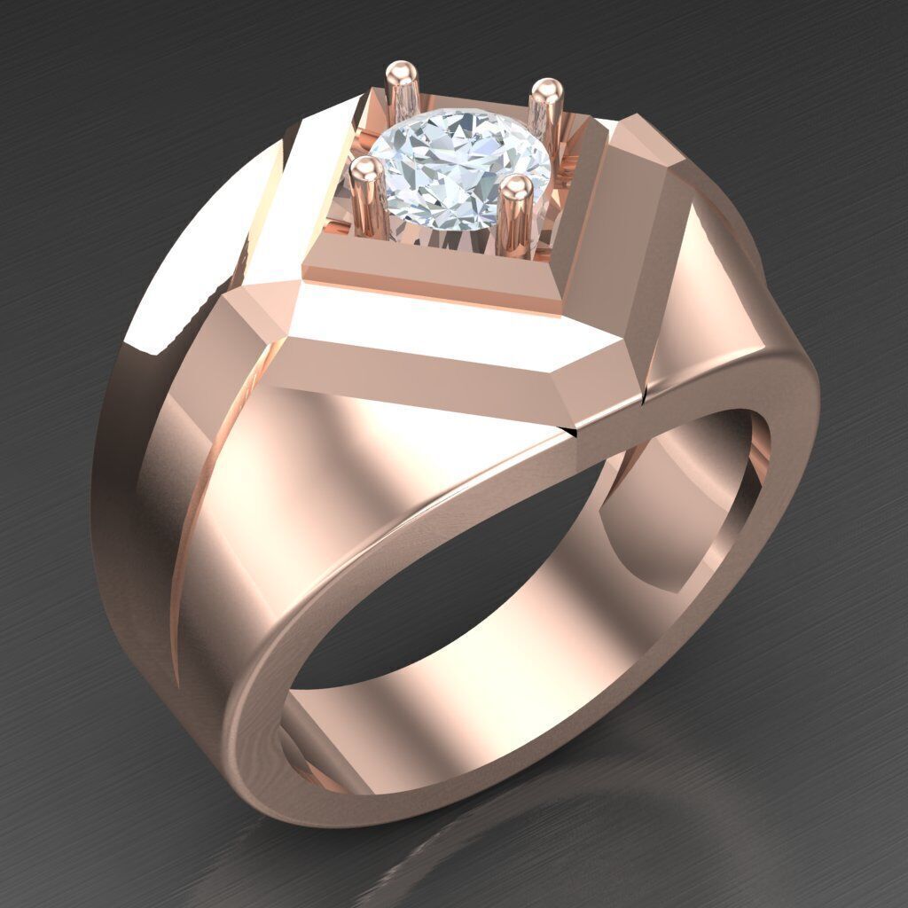 Elite Men Rings Collection 5MR050 3D print model_7