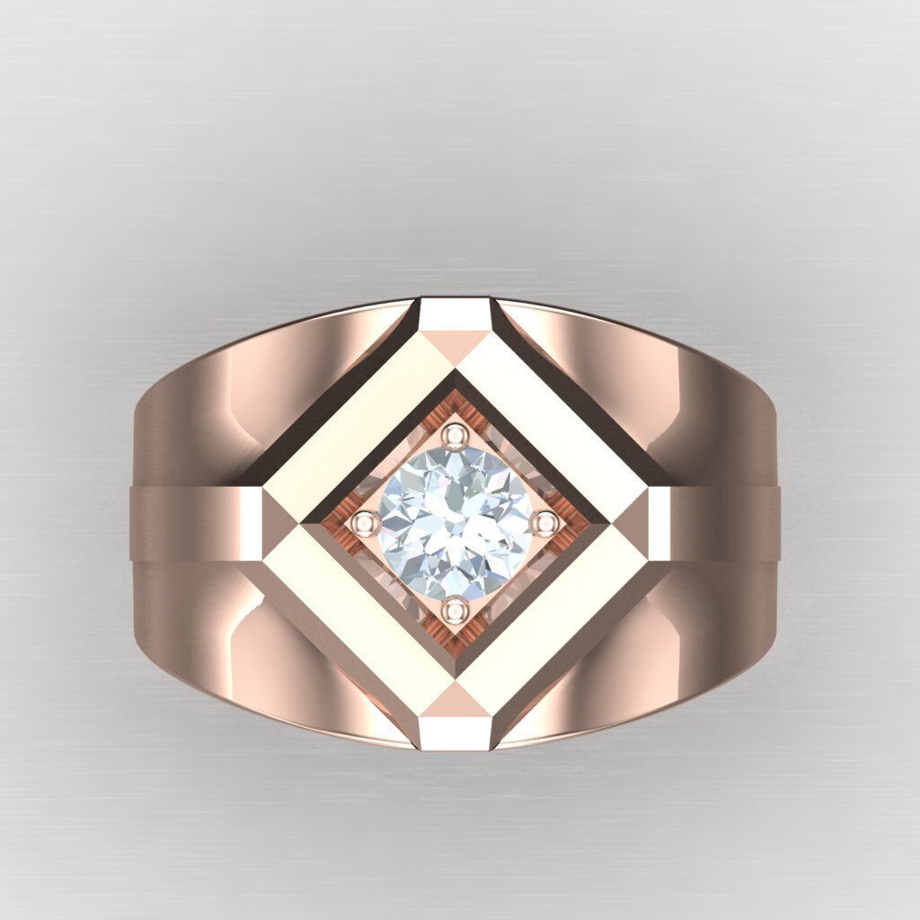 Elite Men Rings Collection 5MR050 3D print model_9