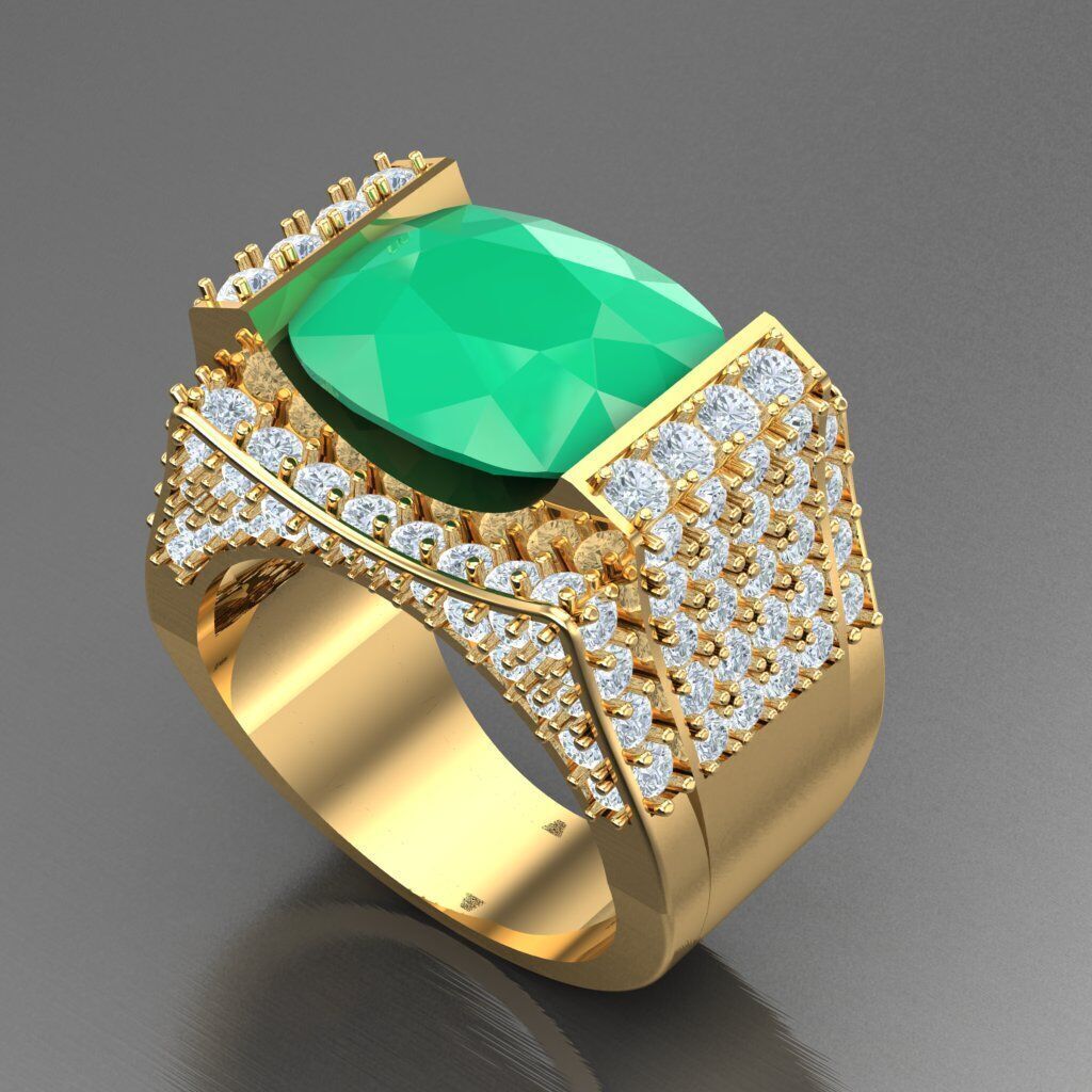 Elite Men Rings Collection 5MR042 3D print model_8