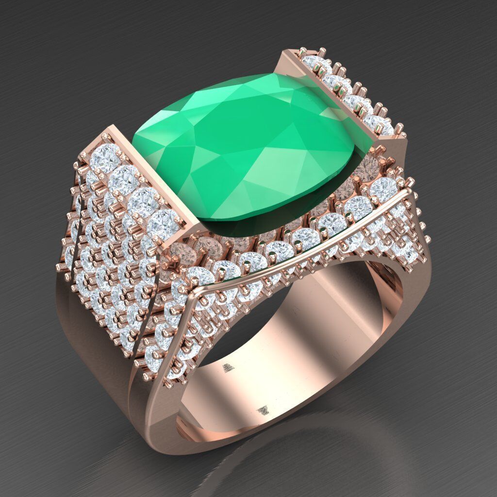 Elite Men Rings Collection 5MR042 3D print model_7