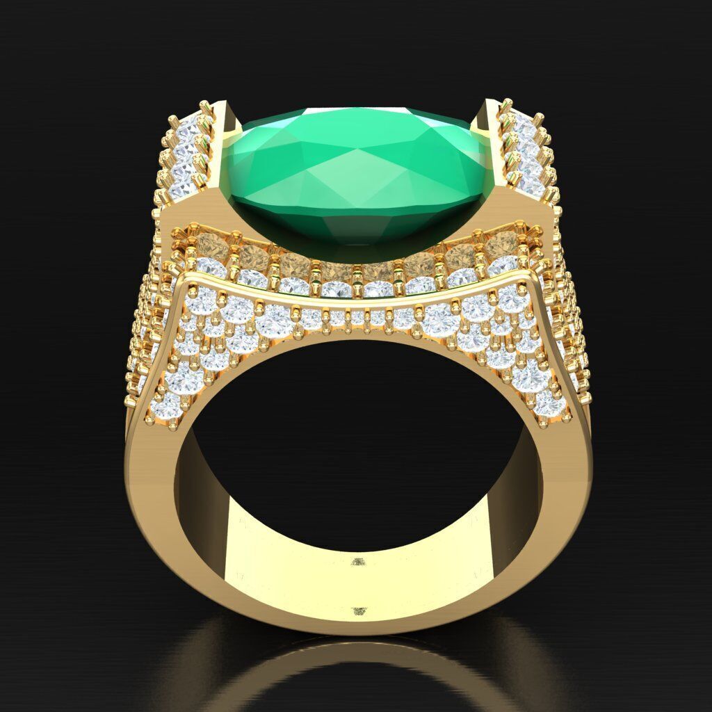 Elite Men Rings Collection 5MR042 3D print model_4