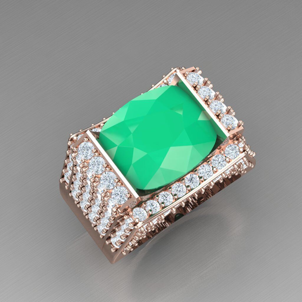 Elite Men Rings Collection 5MR042 3D print model_11