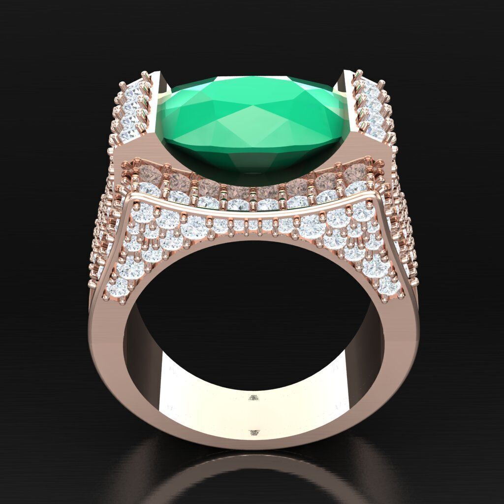 Elite Men Rings Collection 5MR042 3D print model_3