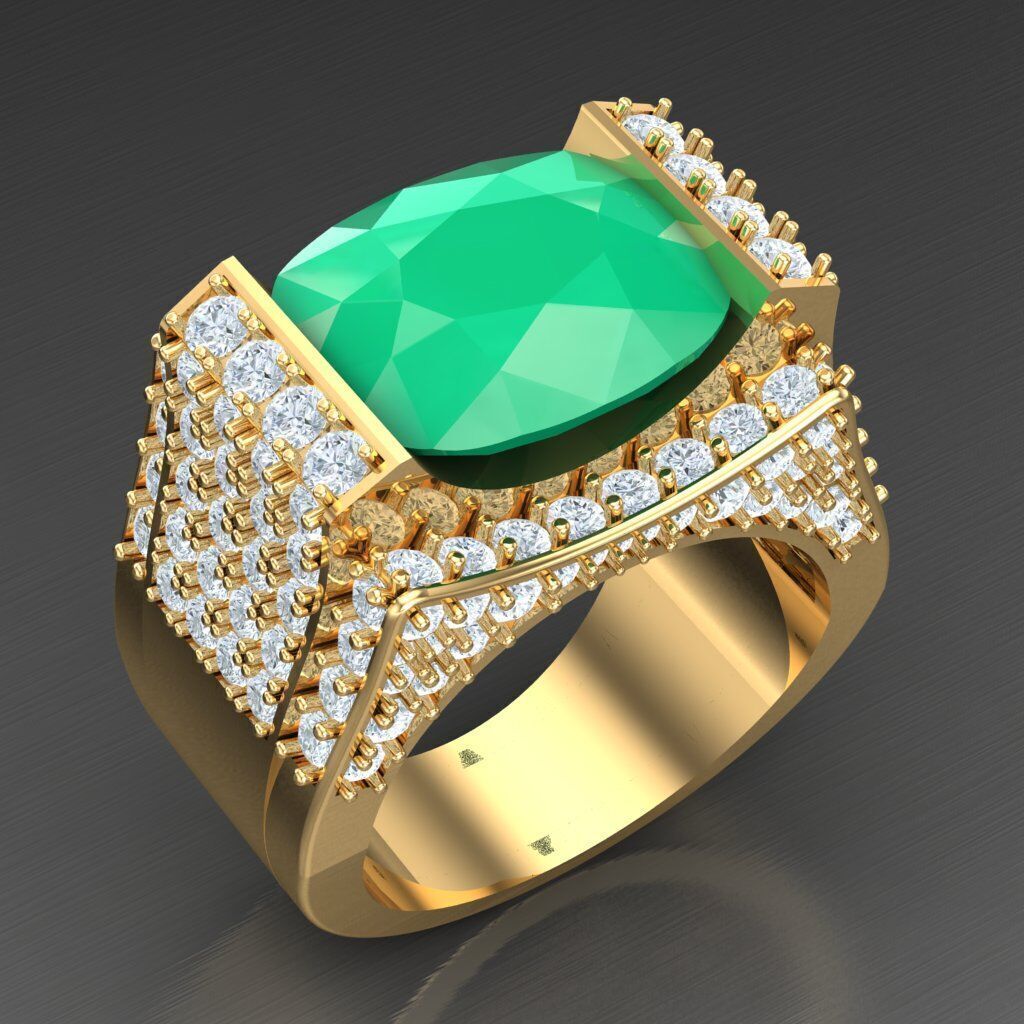 Elite Men Rings Collection 5MR042 3D print model_2