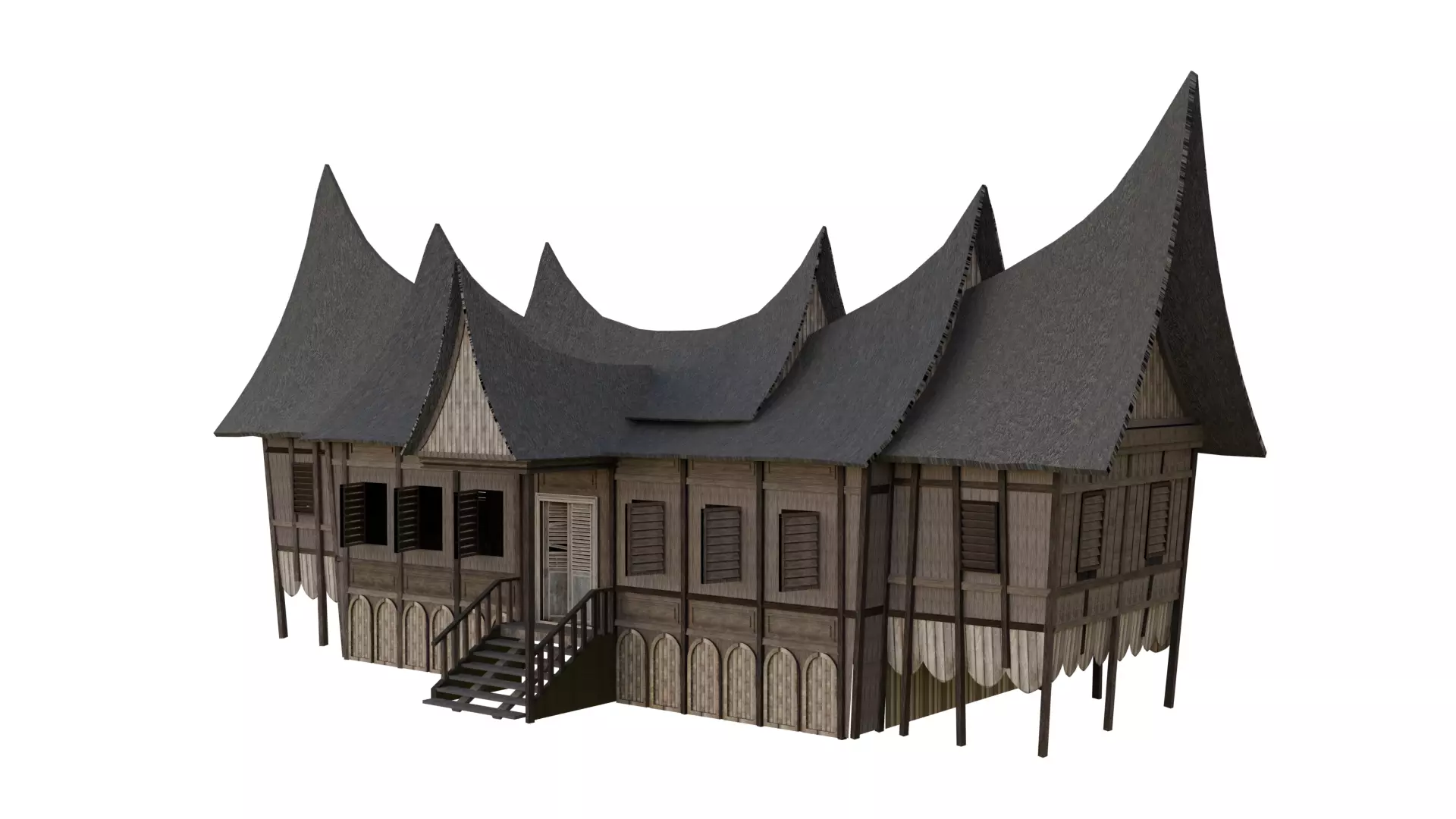 Rumah Gadang Free 3D model