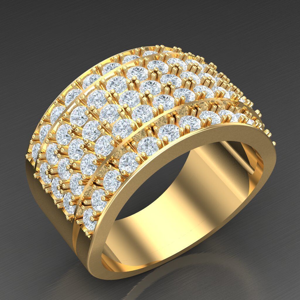 Elite Men Rings Collection 5MR035 3D print model_2