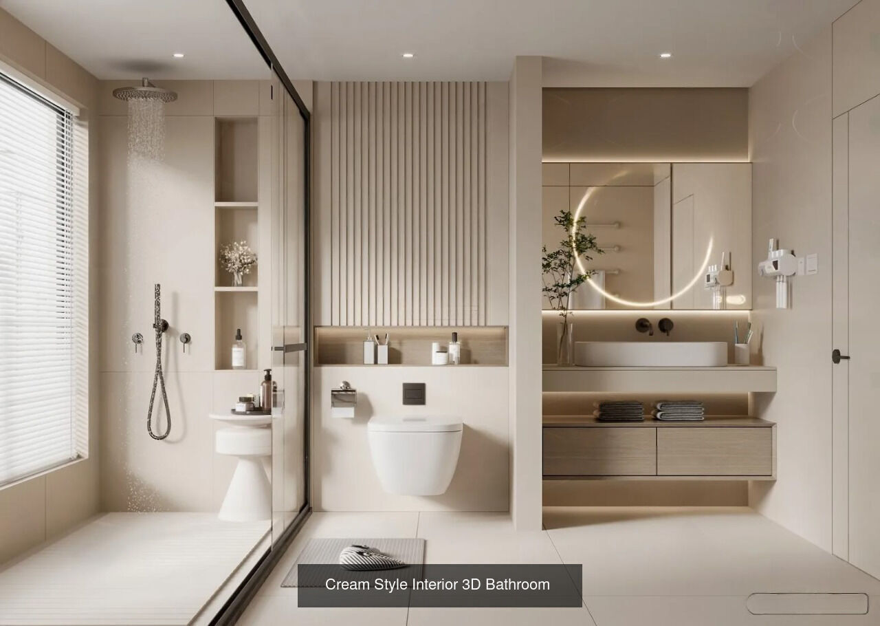 6 Bathroom 3D Scene Collection _1