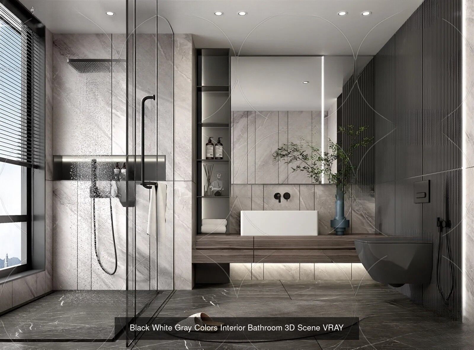 6 Bathroom 3D Scene Collection _3