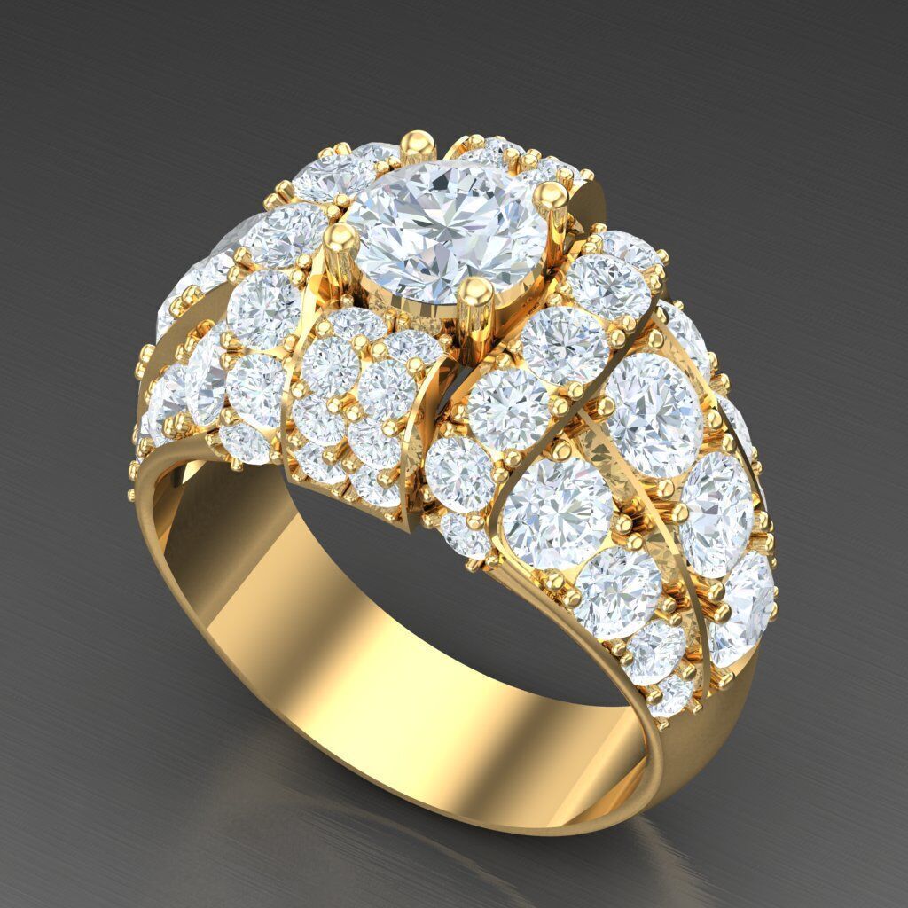 Elite Men Rings Collection 5MR031 3D print model_8