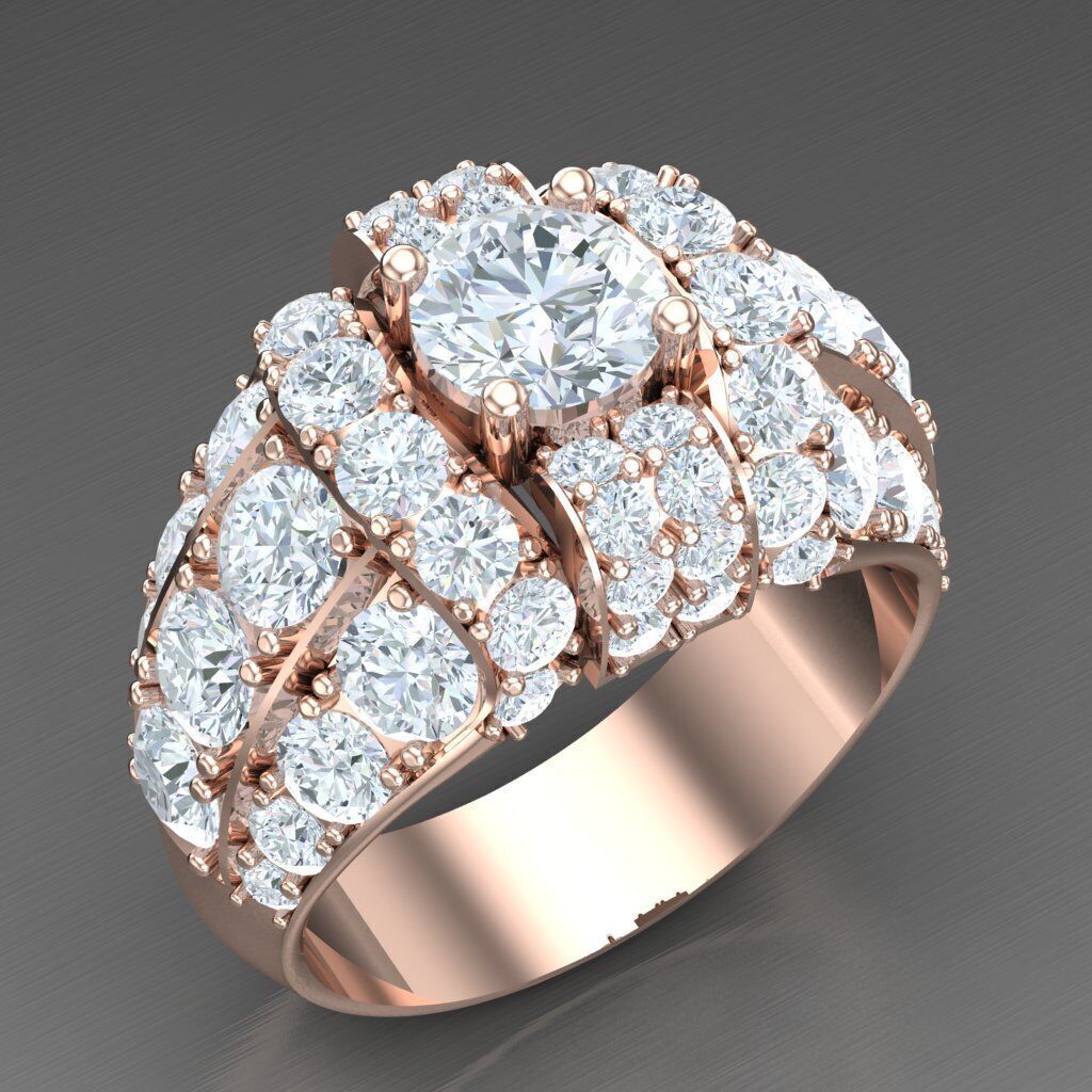 Elite Men Rings Collection 5MR031 3D print model_7