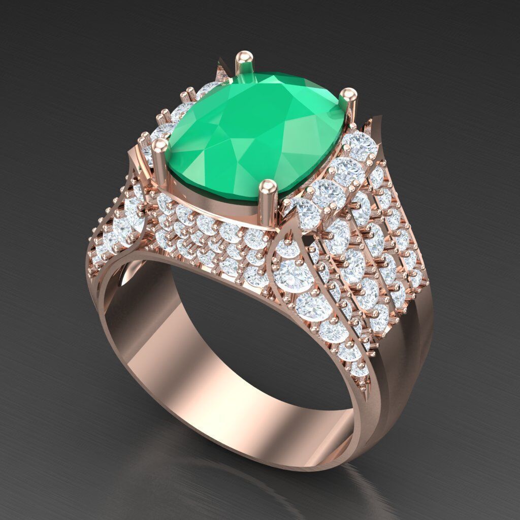 Elite Men Rings Collection 5MR030 3D print model_5