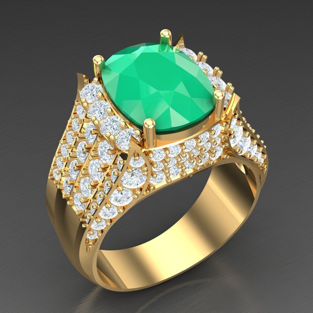 Elite Men Rings Collection 5MR030 3D print model_2