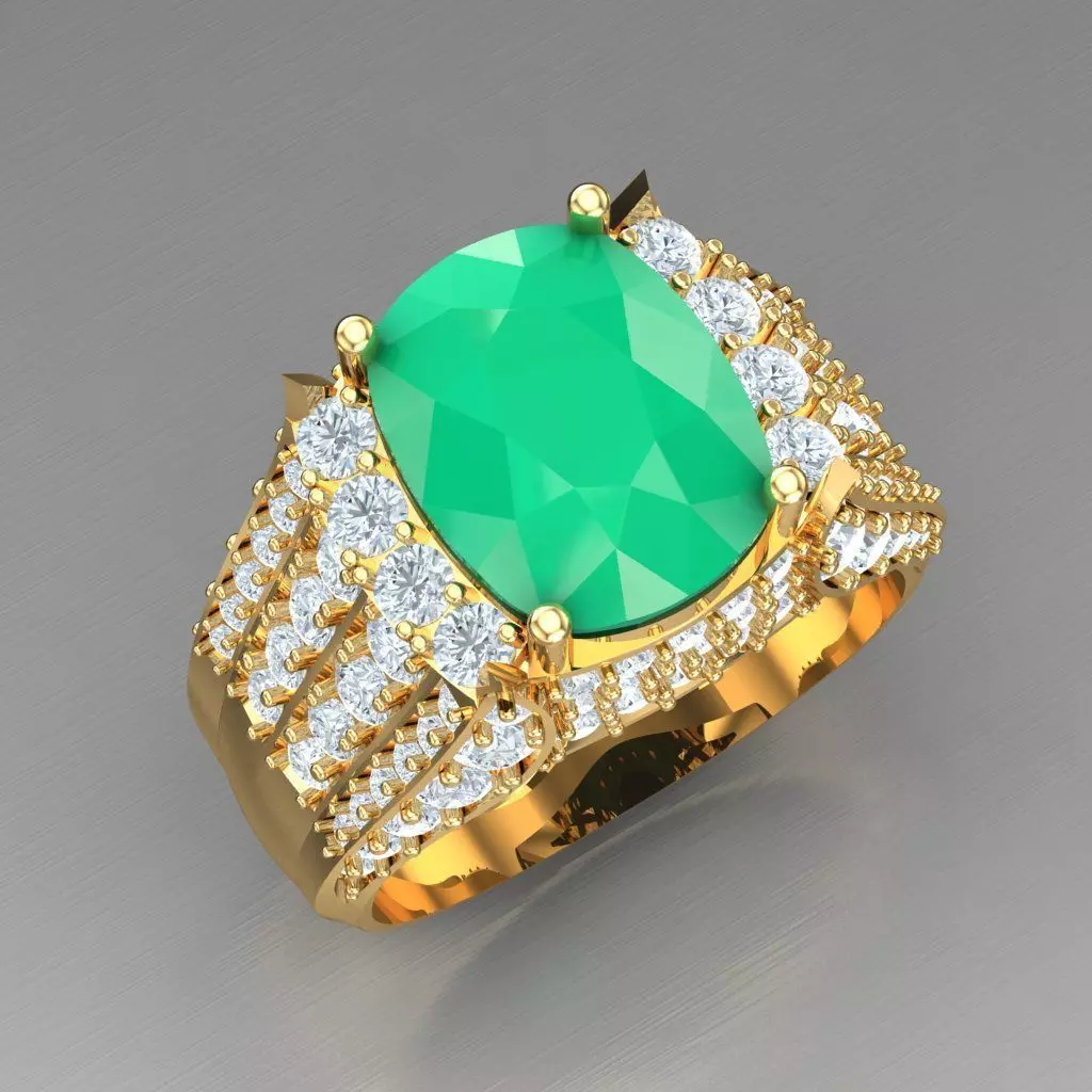 Elite Men Rings Collection 5MR030 3D print model_0